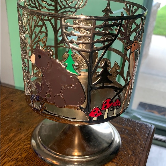 Bath & Body Works Forest Animals Silver Candle Holder - Picture 5 of 6